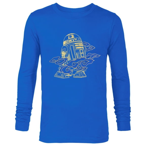Star Wars R2-D2 Droid In the Clouds - Long Sleeve T-Shirt for Men - Customized-Royal