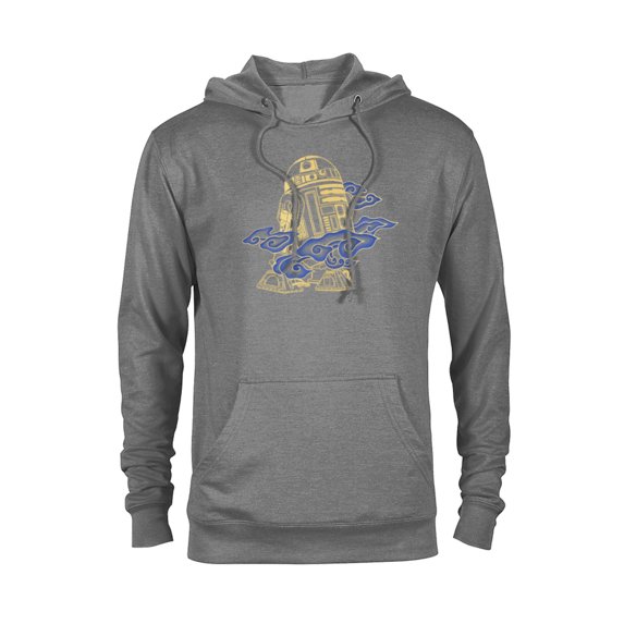 Star Wars R2-D2 Droid In the Clouds - Pullover Hoodie for Adults - Customized-Graphite Heather