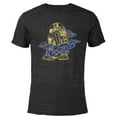 thumbnail image 1 of Star Wars R2-D2 Droid In the Clouds - Short Sleeve Blended T-Shirt for Adults - Customized-Black, 1 of 5