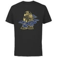 thumbnail image 1 of Star Wars R2-D2 Droid In the Clouds - Short Sleeve Cotton T-Shirt for Adults - Customized-Black, 1 of 5