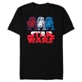 thumbnail image 1 of Star Wars R2-D2 Droid + Logo in Red White & Blue USA America - Short Sleeve Blended T-Shirt for Adults - Customized-Black, 1 of 5