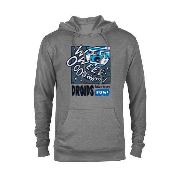 Star Wars R2-D2 Droids Have More Fun - Pullover Hoodie for Adults - Customized-Athletic Heather