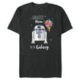 thumbnail image 1 of Star Wars R2-D2 Greatest Mom in the Galaxy Mother's Day - Short Sleeve Blended T-Shirt for Adults - Customized-Dark Heather, 1 of 5