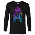 thumbnail image 1 of Star Wars R2-D2 Neon Gradient - Long Sleeve T-Shirt for Men - Customized-Black, 1 of 5