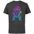 thumbnail image 1 of Star Wars R2-D2 Neon Gradient - Short Sleeve Cotton T-Shirt for Adults - Customized-Charcoal, 1 of 5