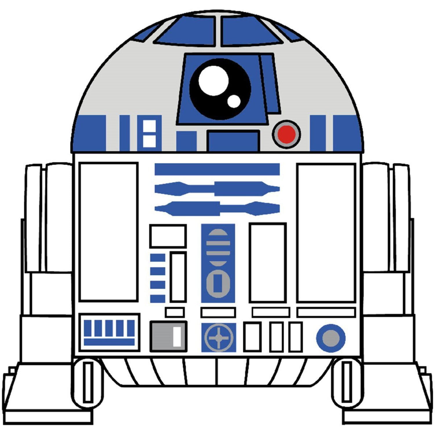 Star Wars R2-D2 White and Blue PVC Figural Bank