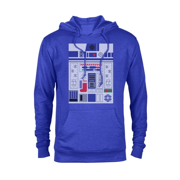 Star Wars R2-D2 Ugly Christmas Sweater - Pullover Hoodie for Adults - Customized-Royal