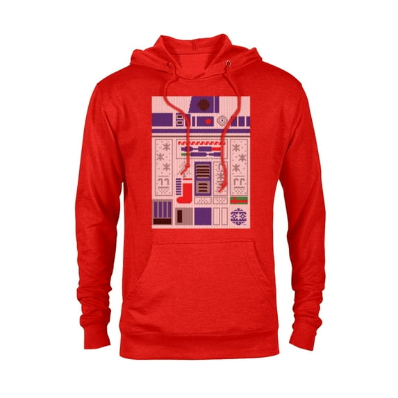 Star Wars R2-D2 Ugly Christmas Sweater - Pullover Hoodie for Adults - Customized-Red