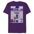 thumbnail image 1 of Star Wars R2-D2 Ugly Christmas Sweater - Short Sleeve Blended T-Shirt for Adults - Customized-Purple, 1 of 5