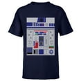 thumbnail image 1 of Star Wars R2-D2 Ugly Christmas Sweater - Short Sleeve T-Shirt for Kids - Customized-Navy, 1 of 5