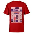 thumbnail image 1 of Star Wars R2-D2 Ugly Christmas Sweater - Short Sleeve T-Shirt for Kids - Customized-Red, 1 of 5