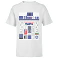thumbnail image 1 of Star Wars R2-D2 Ugly Christmas Sweater - Short Sleeve T-Shirt for Kids - Customized-White, 1 of 5