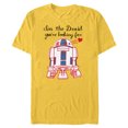 thumbnail image 1 of Star Wars R2-D2 Valentine I’m the Droid You’re Looking For - Short Sleeve Blended T-Shirt for Adults - Customized-Yellow, 1 of 5