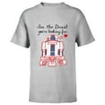 thumbnail image 1 of Star Wars R2-D2 Valentine I’m the Droid You’re Looking For - Short Sleeve T-Shirt for Kids - Customized-Athletic Heather, 1 of 5