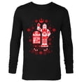 thumbnail image 1 of Star Wars R2-D2 and C-3PO Christmas Nordic Print Red - Long Sleeve T-Shirt for Men - Customized-Black, 1 of 5