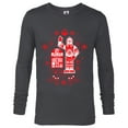 thumbnail image 1 of Star Wars R2-D2 and C-3PO Christmas Nordic Print Red - Long Sleeve T-Shirt for Men - Customized-Charcoal Heather, 1 of 5