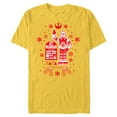 thumbnail image 1 of Star Wars R2-D2 and C-3PO Christmas Nordic Print Red - Short Sleeve Blended T-Shirt for Adults - Customized-Yellow, 1 of 5