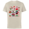 thumbnail image 1 of Star Wars R2-D2 and C-3PO Nordic Print Christmas Holiday - Short Sleeve Cotton T-Shirt for Adults - Customized-Natural, 1 of 5