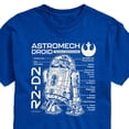 thumbnail image 1 of Star Wars - R2D2 Blueprint - Men's Short Sleeve Graphic T-Shirt, 1 of 4