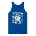 thumbnail image 1 of Star Wars - R2D2 Blueprint - Men's Sleeveless Graphic Tank, 1 of 3