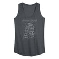 thumbnail image 1 of Star Wars - R2D2 Constellation - Women's Racerback Graphic Tank, 1 of 4