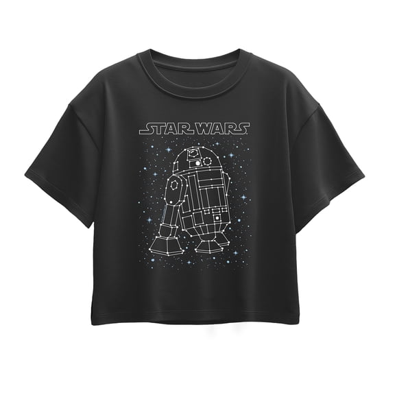 Star Wars - R2D2 Constellation - Youth Girls Boxy T-Shirt