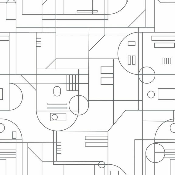 Star Wars R2D2 Geometric Peel and Stick Wallpaper