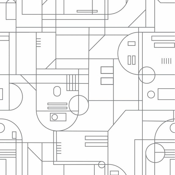 Star Wars R2D2 Geometric Peel and Stick Wallpaper