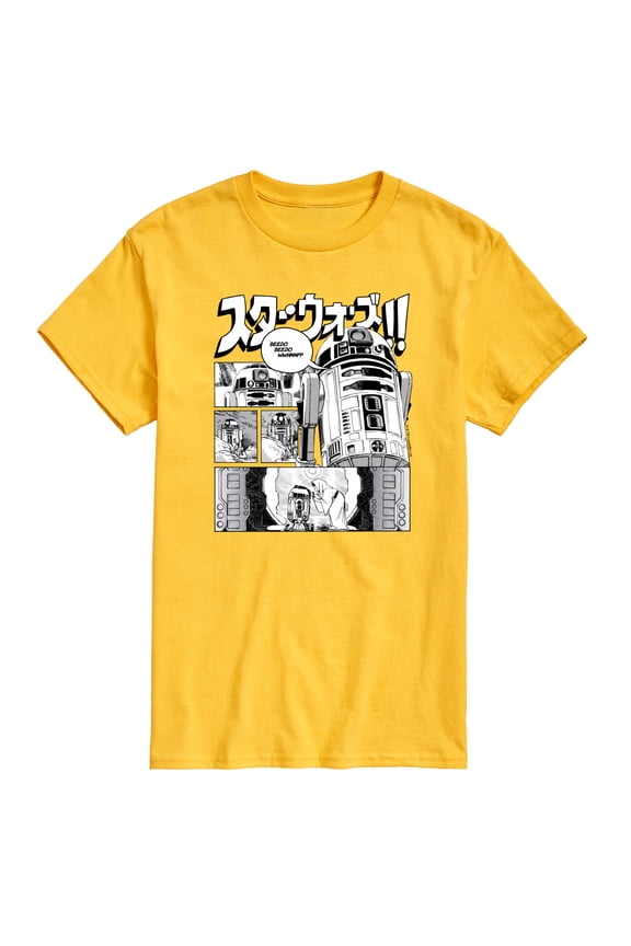 - R2D2 Manga Panels - Men's Short Sleeve Graphic T-Shirt