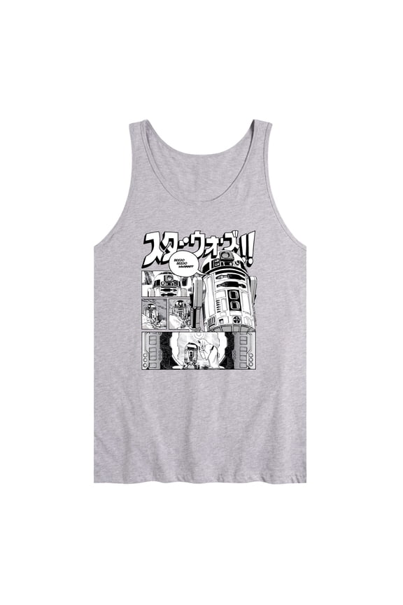- R2D2 Manga Panels - Men's Sleeveless Graphic Tank