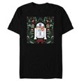 thumbnail image 1 of Star Wars R2D2 Merry Christmas - Short Sleeve Blended T-Shirt for Adults - Customized-Black, 1 of 5