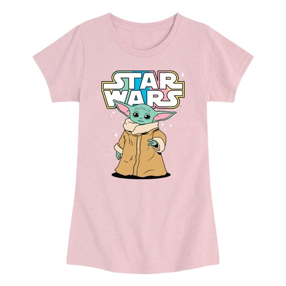 Star Wars - Rainbow Child - Youth Girls Fitted Short Sleeve T-Shirt