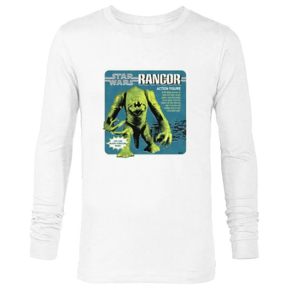 Star Wars Rancor Beast Action Figure - Long Sleeve T-Shirt for Men - Customized-White