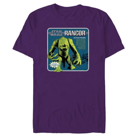 Star Wars Rancor Beast Action Figure - Short Sleeve Blended T-Shirt for Adults - Customized-Purple