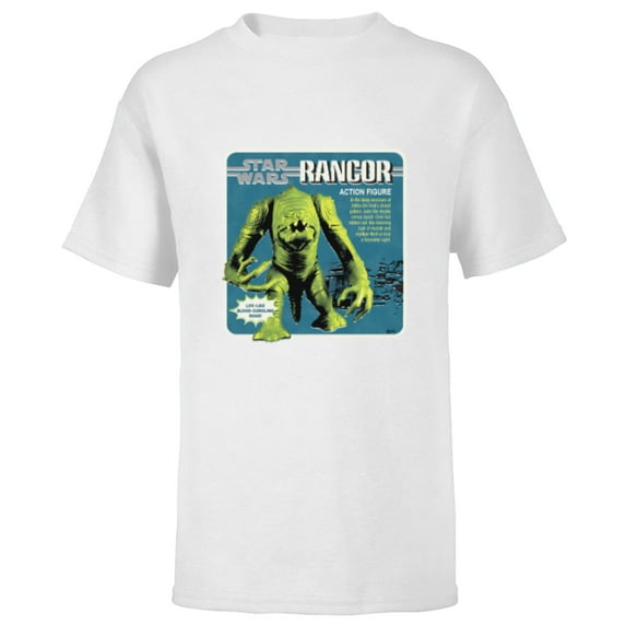 Star Wars Rancor Beast Action Figure - Short Sleeve T-Shirt for Kids - Customized-White
