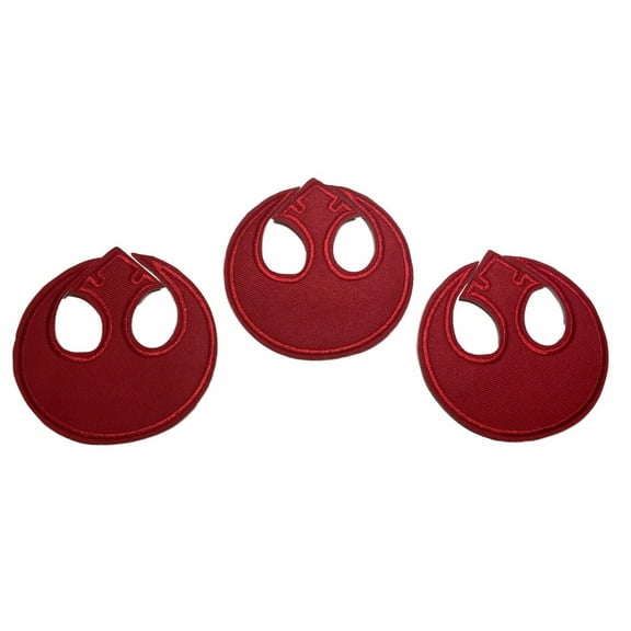 Star Wars Rebel Alliance 3 " Wide Embroidered Iron On Patch Set of 3 Patches