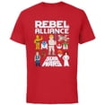 thumbnail image 1 of Star Wars Rebel Alliance Heroes - Short Sleeve Cotton T-Shirt for Adults - Customized-Red, 1 of 5