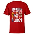 thumbnail image 1 of Star Wars Rebel Alliance Heroes - Short Sleeve T-Shirt for Kids - Customized-Red, 1 of 5