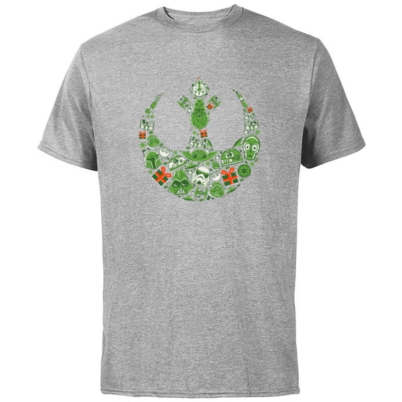 Star Wars Rebel Alliance Holiday Standard - Short Sleeve Cotton T-Shirt for Adults - Customized-Athletic Heather