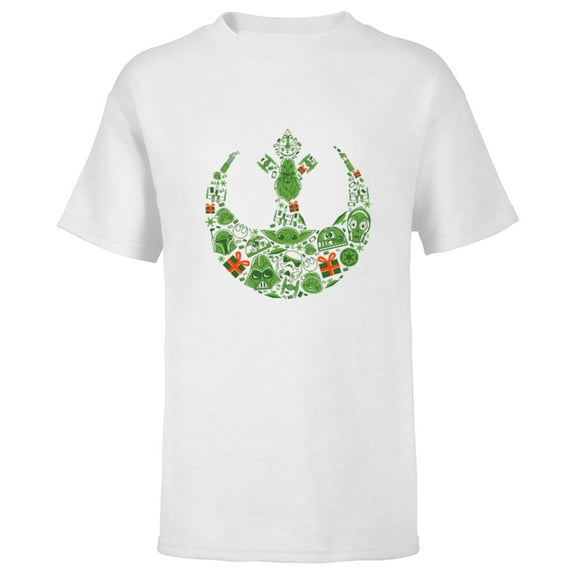 Star Wars Rebel Alliance Holiday Standard - Short Sleeve T-Shirt for Kids – Customized-White