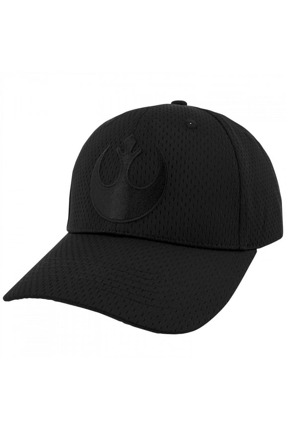Rebel Alliance Logo Black on Black Snapback Hat