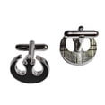 thumbnail image 1 of Star Wars Rebel Alliance Logo Silvertone/Enamel Cufflinks, 1 of 1