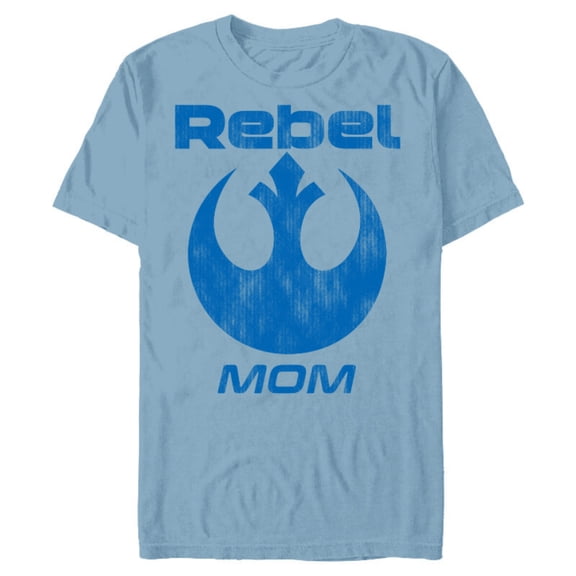 Star Wars Rebel Alliance Matching Family MOM - Short Sleeve Blended T-Shirt for Adults - Customized-Ocean Blue