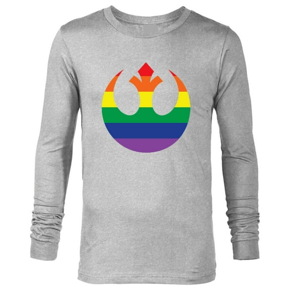 Star Wars Rebel Alliance Rainbow - Long Sleeve T-Shirt for Men - Customized-Athletic Heather