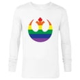 thumbnail image 1 of Star Wars Rebel Alliance Rainbow - Long Sleeve T-Shirt for Men - Customized-White, 1 of 5