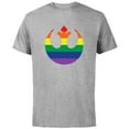 thumbnail image 1 of Star Wars Rebel Alliance Rainbow - Short Sleeve Cotton T-Shirt for Adults - Customized-Athletic Heather, 1 of 5