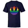 thumbnail image 1 of Star Wars Rebel Alliance Rainbow - Short Sleeve T-Shirt for Kids - Customized-Navy, 1 of 5