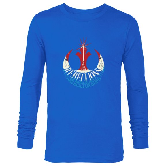 Star Wars Rebel Alliance Rebellions are Built on Hope USA - Long Sleeve T-Shirt for Men - Customized-Navy