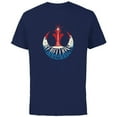 thumbnail image 1 of Star Wars Rebel Alliance Rebellions are Built on Hope USA - Short Sleeve Cotton T-Shirt for Adults - Customized-Navy, 1 of 5