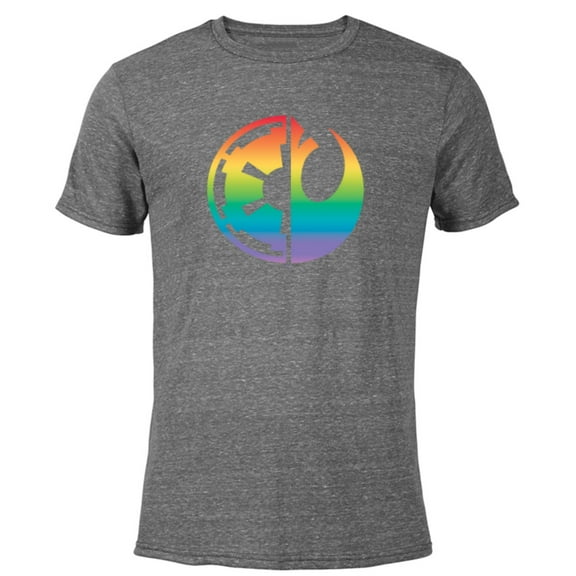 Star Wars Rebel Alliance and Galactic Empire Pride - Short Sleeve Blended T-Shirt for Adults - Customized-Dark Heather